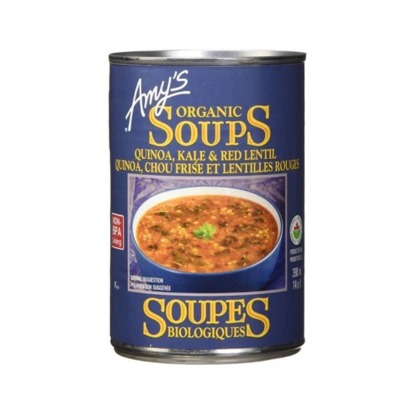 Amy s Organic Quinoa, Kale, & Red Lentil Soup 398ml Online Hot Sale