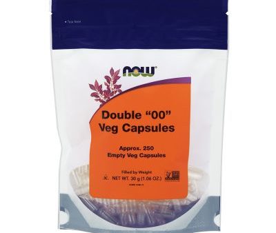 Now Double 00 Veg Capsules 250 Supply