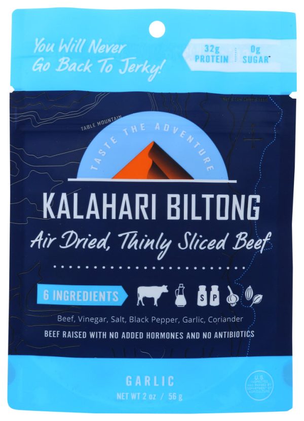 KALAHARI BILTONG: Biltong Garlic, 2 oz Cheap