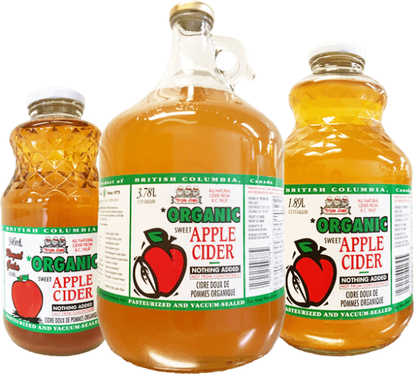 Triple Jim s Organic Sweet Apple Cider 946ml For Sale