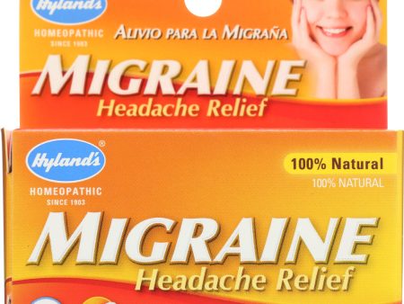 HYLAND S: 100% Natural Homeopathic Migraine Headache Relief, 60 tablets Online now