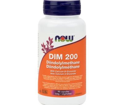 Now DIM200 With Calcium + D Glucarate 90 Veg Capsules Supply