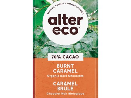 Alter Eco Dark Chocolate 70% Cacao  Burnt Caramel  Bar Fashion