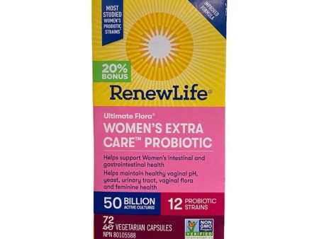 Renew Life Women s Extra Care Probiotic 72 Veg Caps Discount