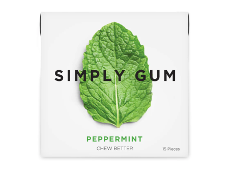 Simply Gum Peppermint Gum 15 Pieces For Sale