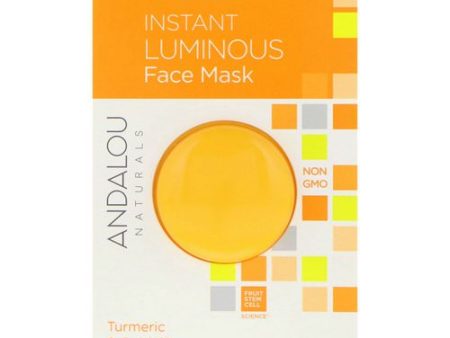 Andalou Instant Luminous Face Mask (Single) Supply