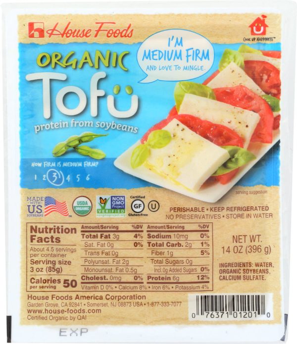 HOUSE FOODS: Organic Tofu Medium Firm, 14 oz Online