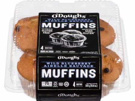 O Doughs Wild Blueberry Muffins (4pk) Frozen Online