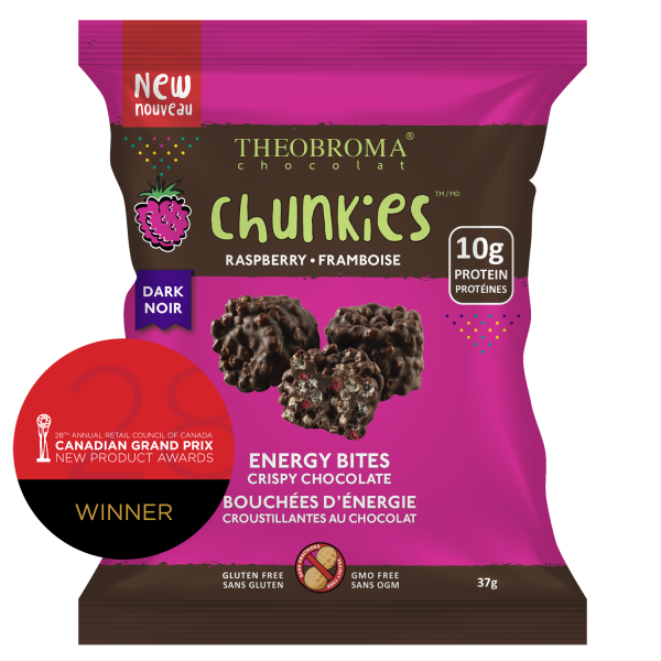 Theobroma Chocolate 60% Raspberry Chunkies 37g on Sale