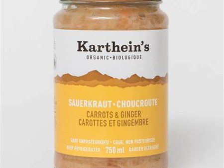 Karthein s Carrot & Ginger Sauerkraut 750ml Refrigerated Online now