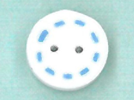 tiny circle - blue & white For Sale