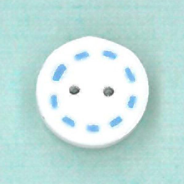 tiny circle - blue & white For Sale