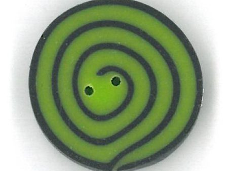 small lime & black swirl For Sale