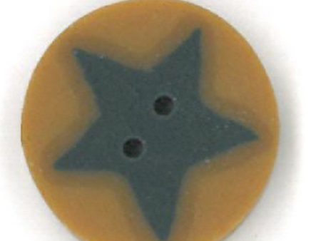 small blue star on gold Cheap