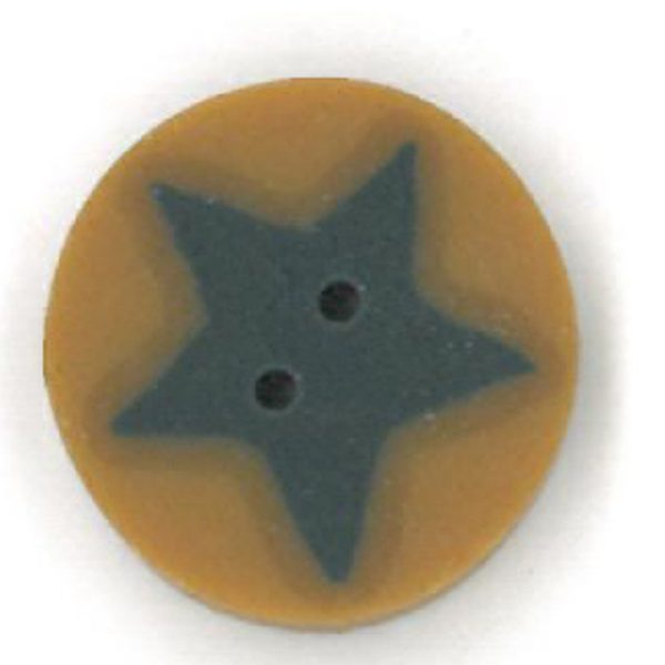 small blue star on gold Cheap