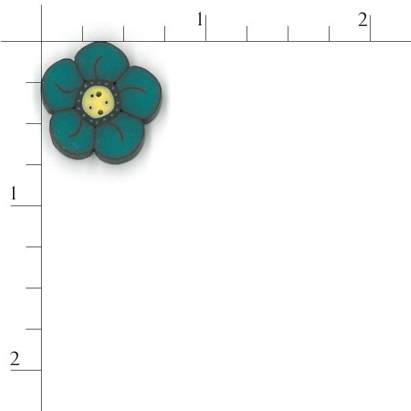 small teal wildflower For Discount