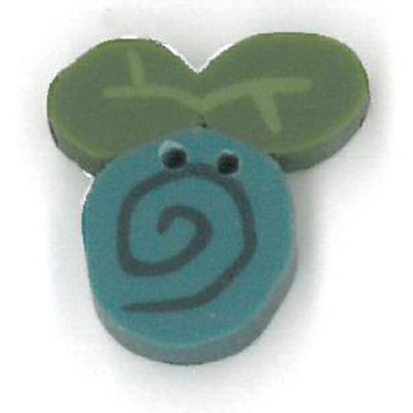 tiny ocean blue swirly bud Online Sale