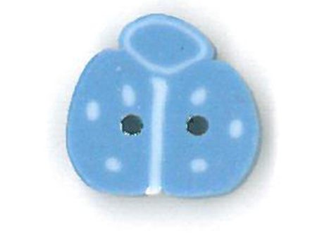 tiny ladybug - blue & white on Sale