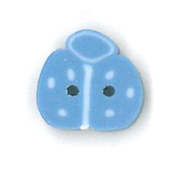 tiny ladybug - blue & white on Sale