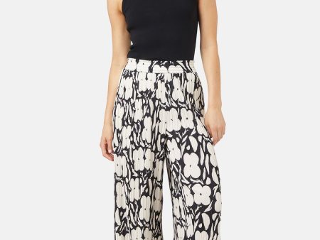 Flower Stripe Plisse Pant Hot on Sale