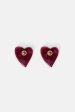 Acrylic Heart Stud Earrings Online