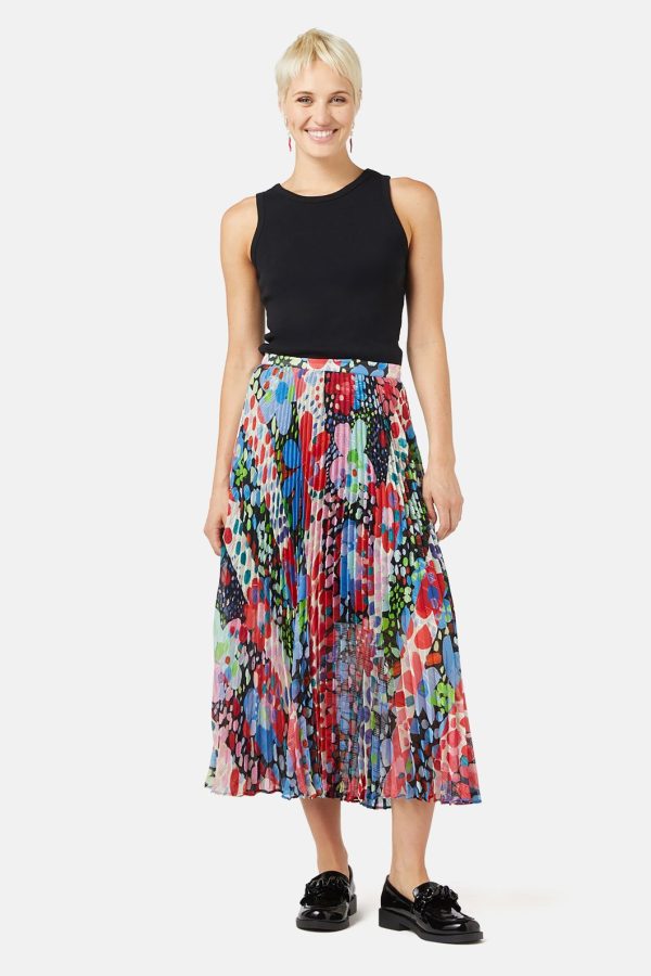 Petal Dance Pleated Skirt Discount