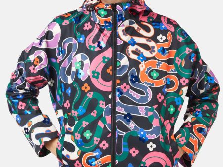 Flower Snake Crop Raincoat Discount