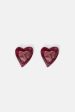 Acrylic Heart Stud Earrings Online