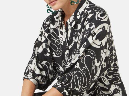 Floral Snake Shirt Fashion